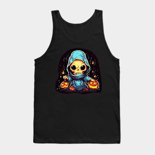 Eerie Halloween Ghoul Art - Spooky Season Delight Tank Top